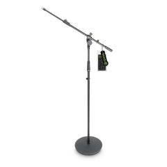 Gravity MS2322B Round Base Mic Stand with Telescopic Boom