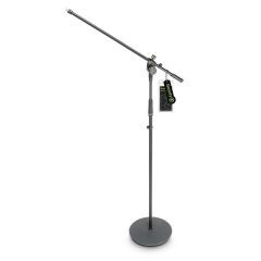 Gravity MS2321B Round Base Mic Stand with Boom