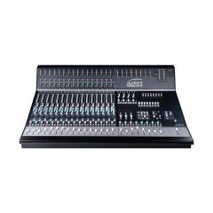 The Audient ASP4816 16 In-Line Channel 16 Bus Mixing Console, front view