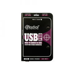 Radial USB PRO Stereo DI for USB Source