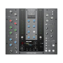 The grey SSL UC1 Channel Strip and Bus Compressor Controller