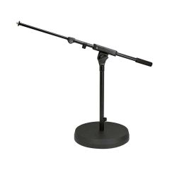 K&M 25960 Round Base Microphone Stand with Boom Arm