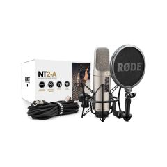 The RØDE NT2-A Condenser Microphone full package and box