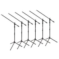Live 6-Pack Mic Stands and Booms