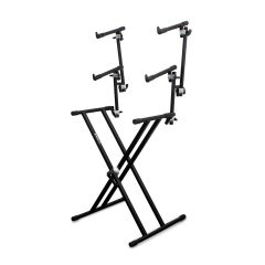 The Trojan Pro Expandable & Folding Three Tier X-Framed Keyboard Stand