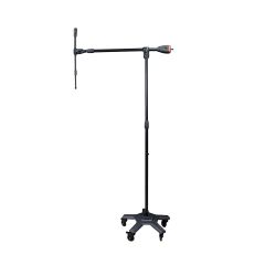 Overhead Heavy Duty Microphone Stand with Wheels by Trojan Pro