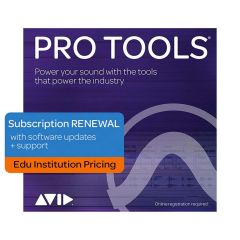 Avid Pro Tools 1-Year Subscription Renewal - Edu Inst